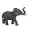 14" Black Contemporary Elephant Sculpture